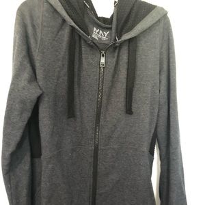 Woman’s gray jacket